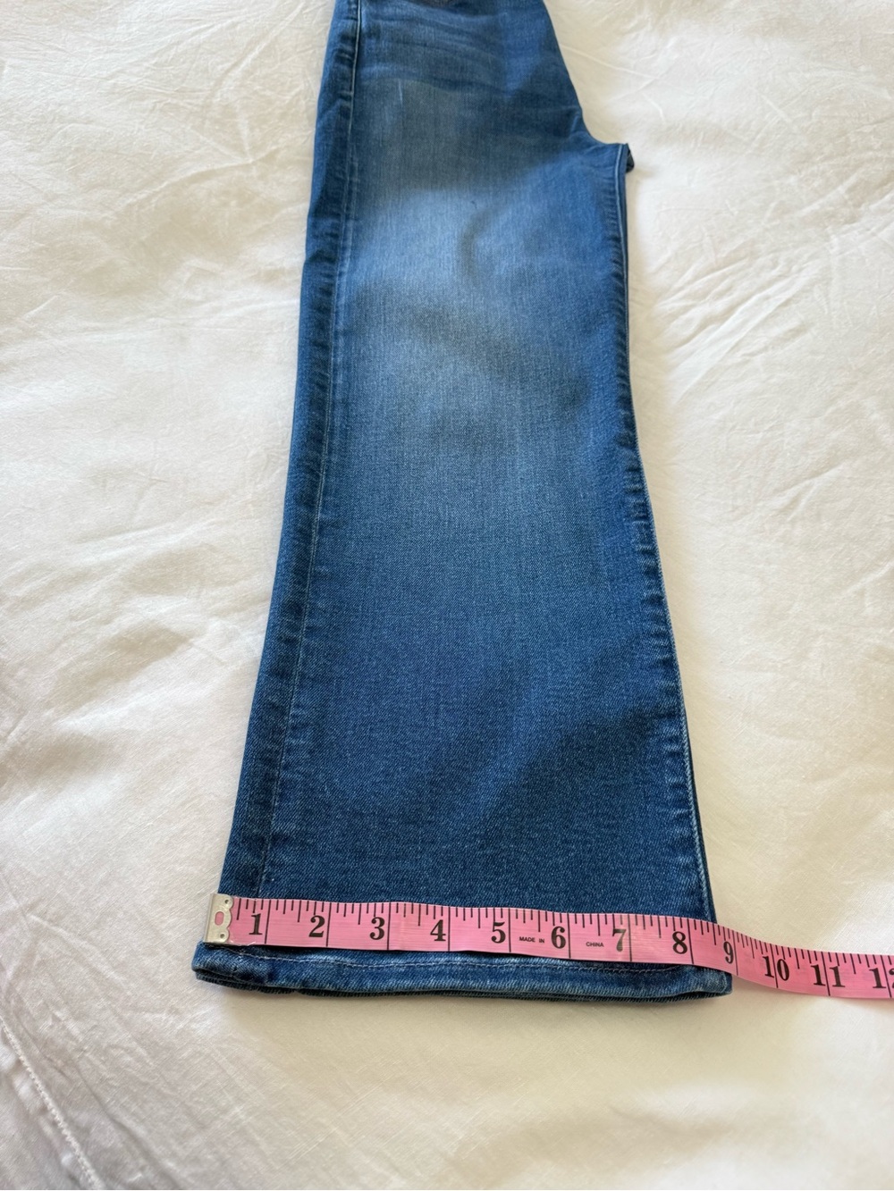 Mother | SZ 28 | The Rambler Zip Flood High Rise Blue Jeans Nip it in the Bud - Picture 11 of 11